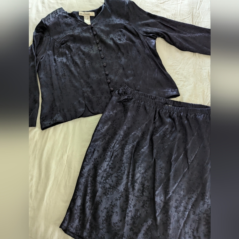 Sarah Richards Jacquard Skirt/Shirt Set